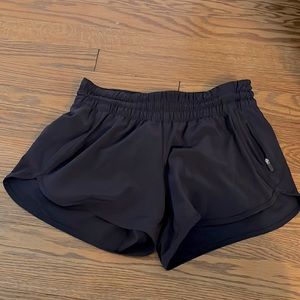 Dark purple lulu lemon tracker shorts